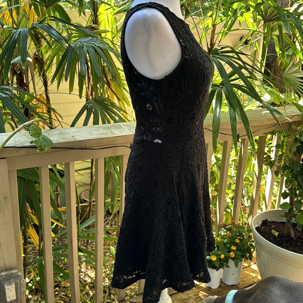 BB‎ Dakota Black Lace Sleeveless Dress - Picture 9 of 16